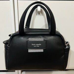 NWT Kate Spade Classic Black Puffed Satchel Bag